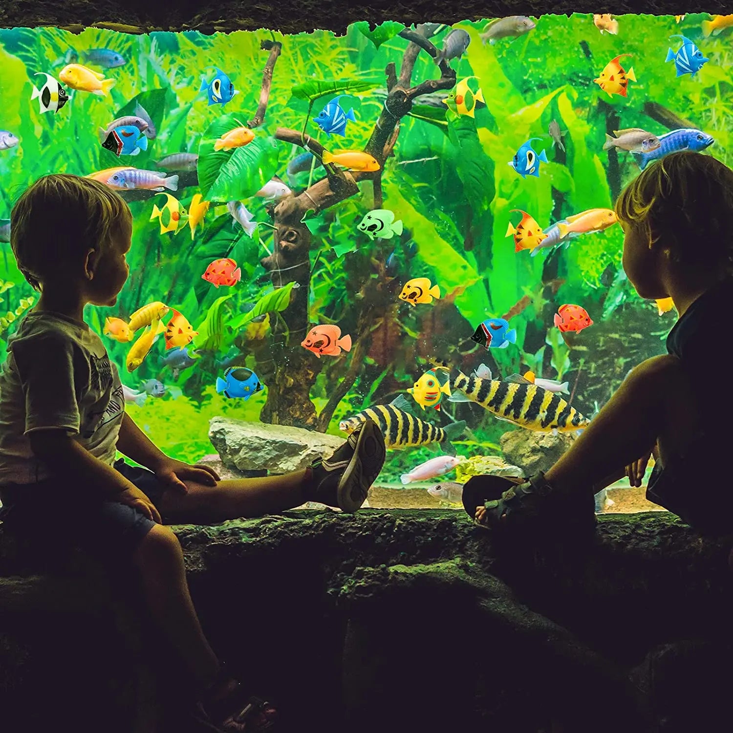 Lifelike Floating Fish Decorations