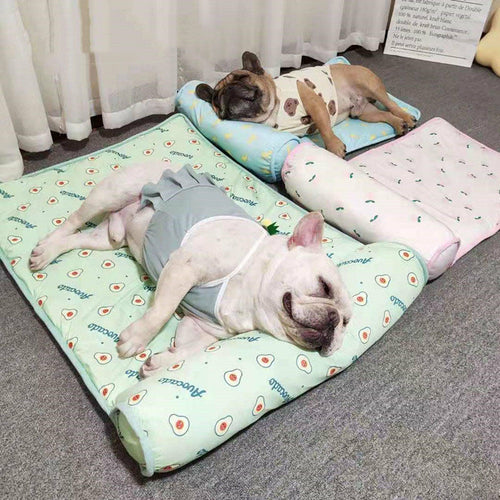 Cool cat Mat Summer Pet Blanket Cooling Brear hable Cat Bed